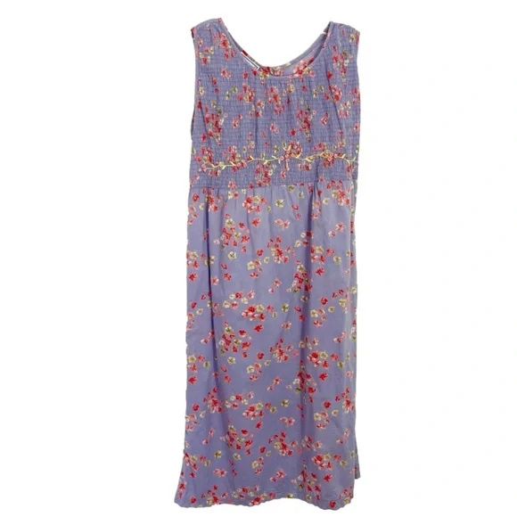April Cornell Maxi Nap Dress Prairie Farmgirl Country Feminine Floral Pockets S - Picture 1 of 8